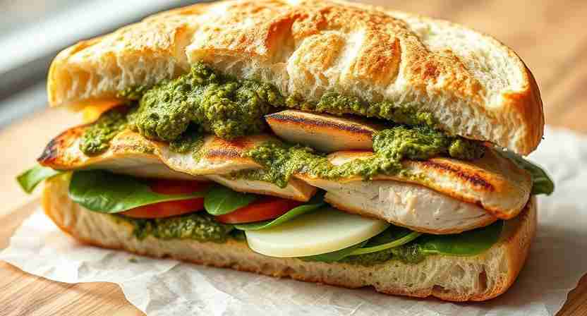 Chicken Pesto Sandwich recipe