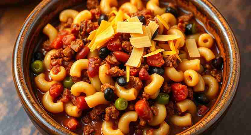 Crockpot Chili Mac recipe