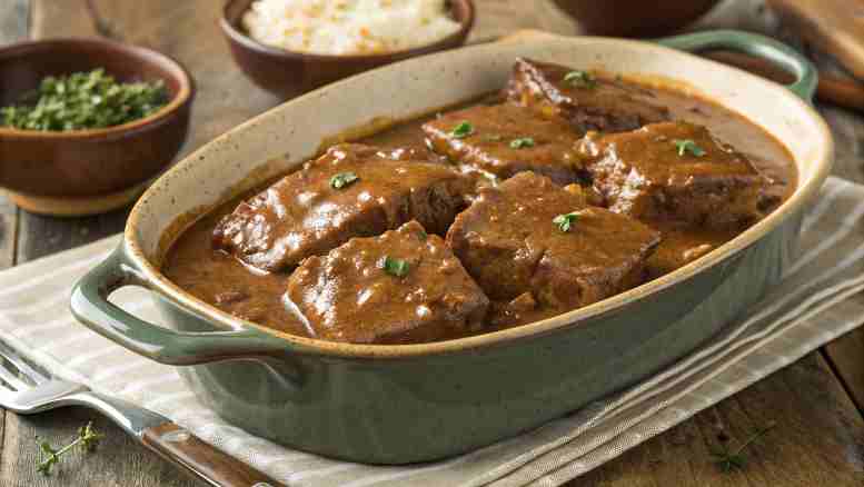Crockpot cube steak and gravy