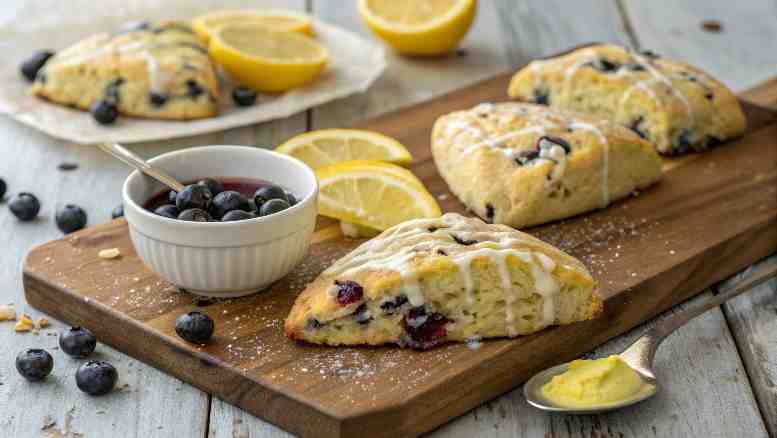Lemon Blueberry Scones Recipe