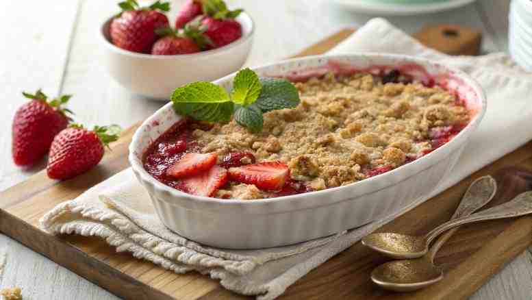Strawberry Rhubarb Crisp Recipe