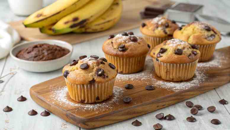 Banana Chocolate Chip Muffins recipe