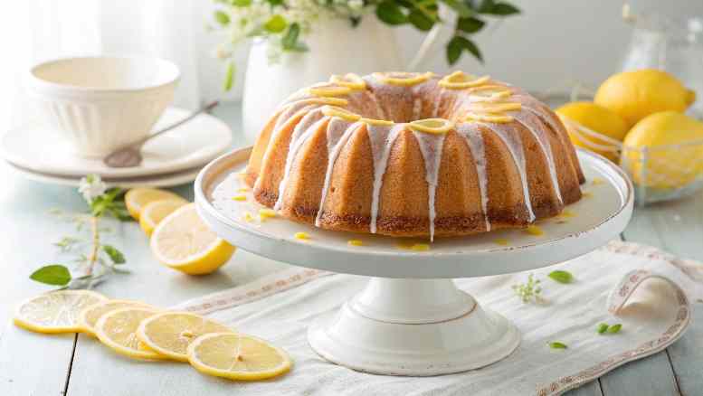 Lemon Bundt Cake with Glaze
