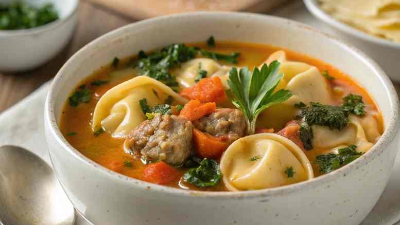 Creamy Sausage Tortellini Soup Recipe