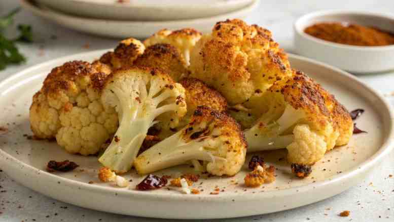 oven-roasted cauliflower