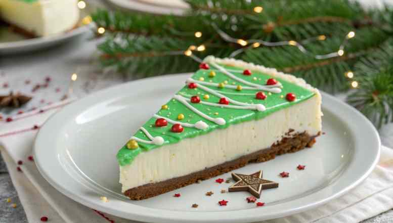 Christmas Tree Cheesecake