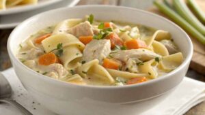 creamy chicken and noodles